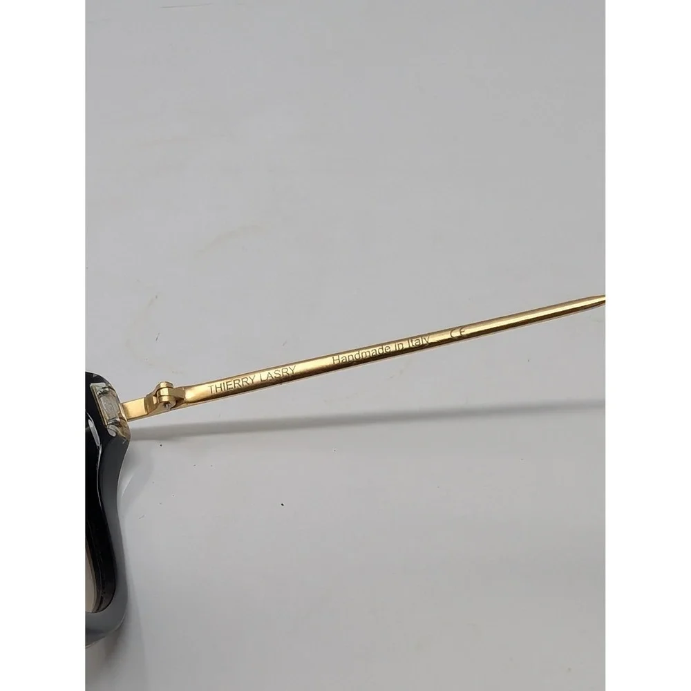 FOR‎ PARTS* Thierry Lasry Enigmaty Sunglasses Cat Eye Black Gold